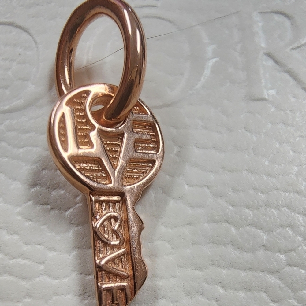 Pandora Key Dangle Charm, Rose Gold-Plated - Picture 2 of 7